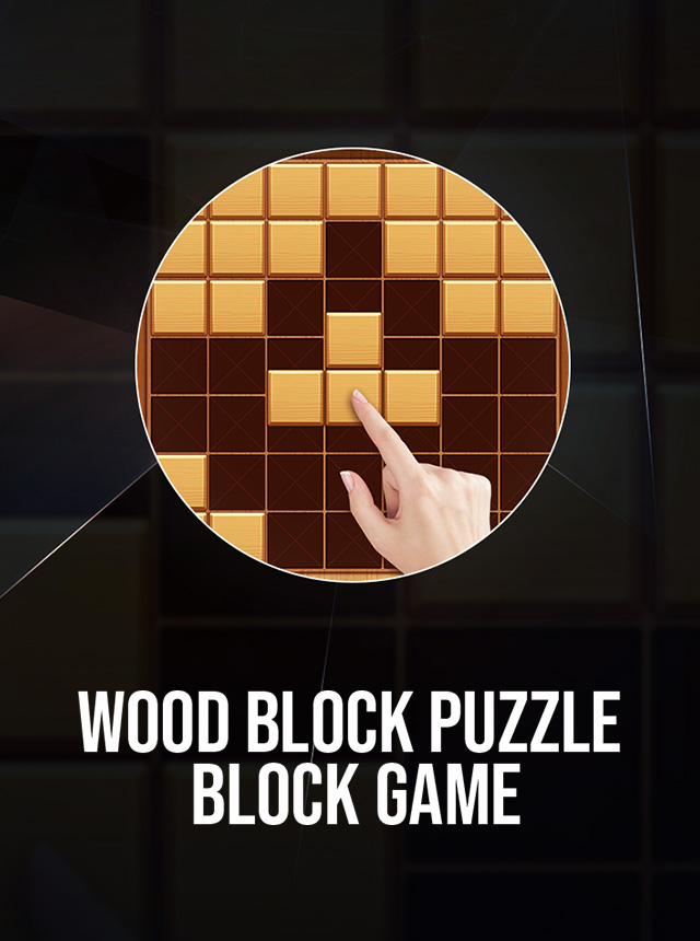 Wooden block store puzzle for computer