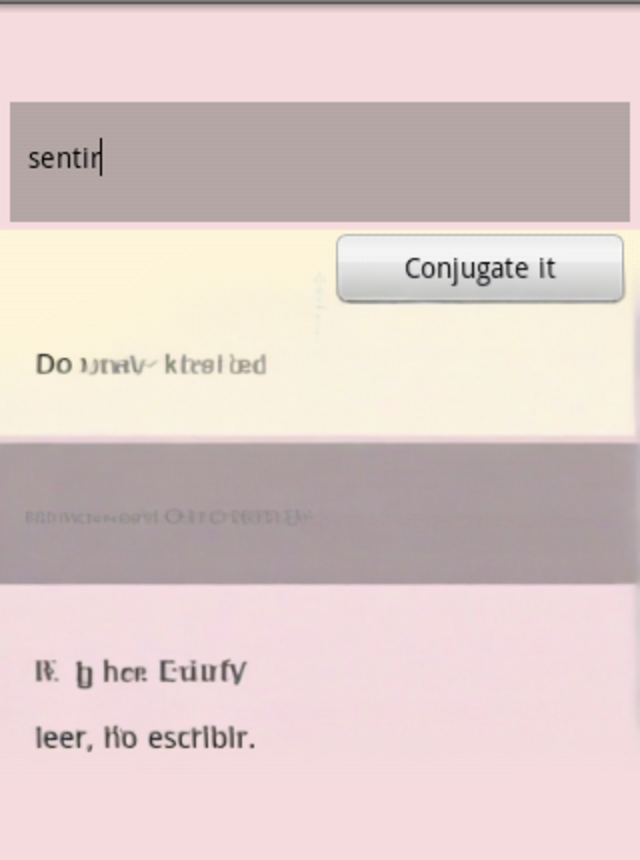 Spanish verbs conjugator